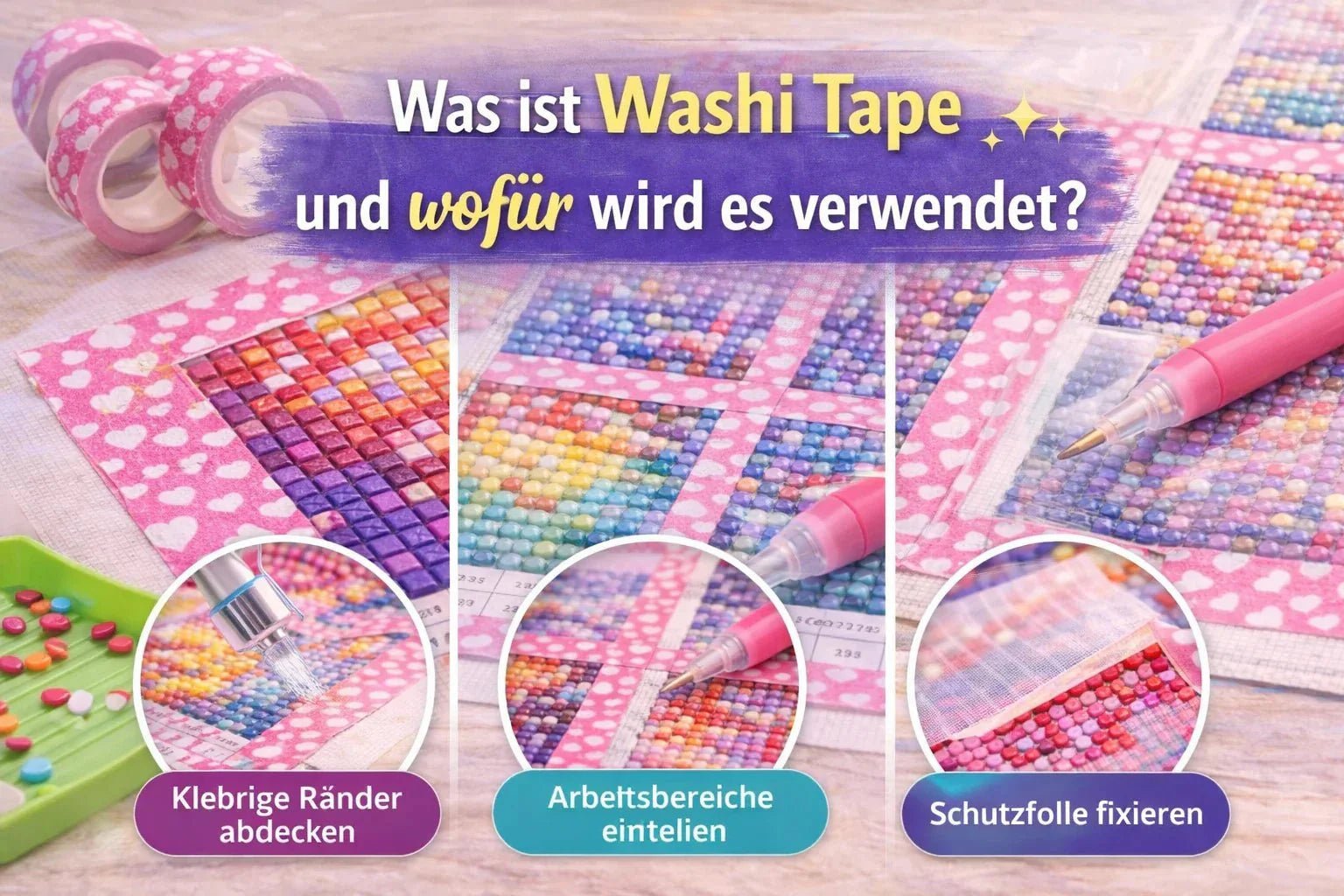 Was ist Washi Tape und wofür wird es verwendet - Kreativsein.shop
