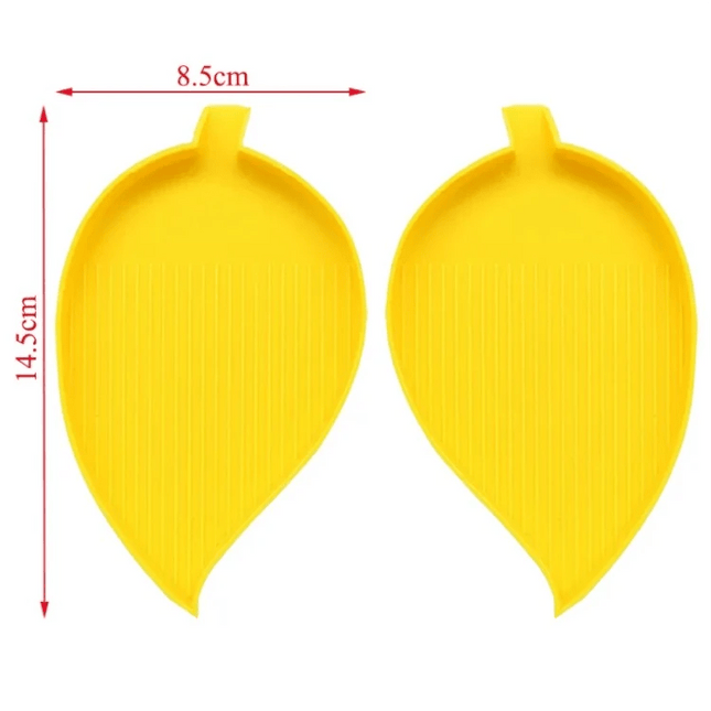 2 Ablageschalen in Blattform - Diamond Painting