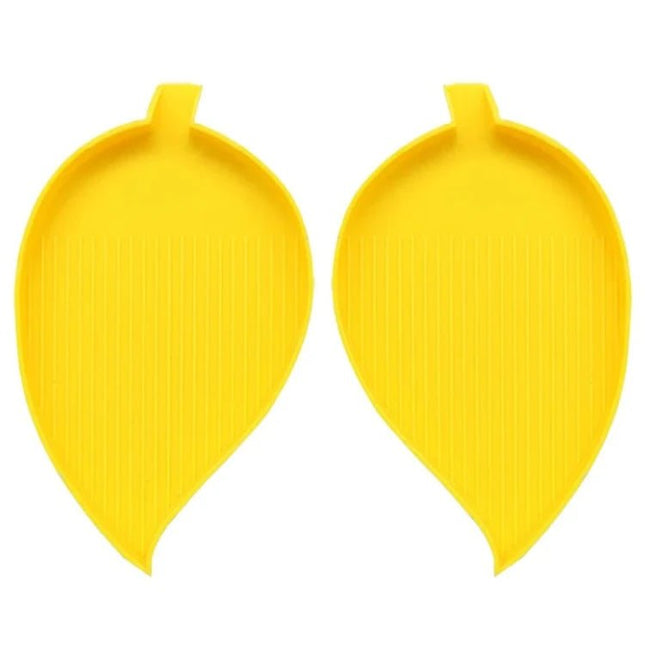 2 Ablageschalen in Blattform - Diamond Painting