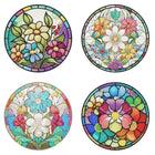 4 x Tischset gross Blumen - Diamond Painting