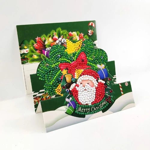 8 x Weihnachtsgrusskarten - Diamond Painting