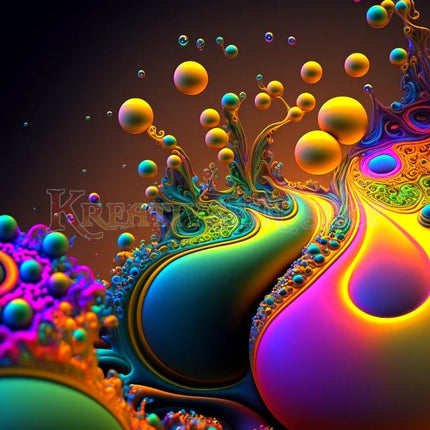 Abstrakte bunte Formen - 5D DIY Diamond Painting
