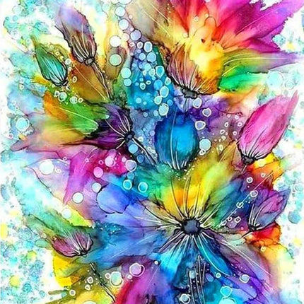 Abstrakter Blumenstrauss - Voll AB 5D DIY Diamond Painting
