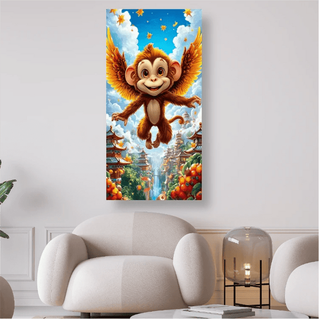 Äffchen mit Flügel - 5D DIY Diamond Painting