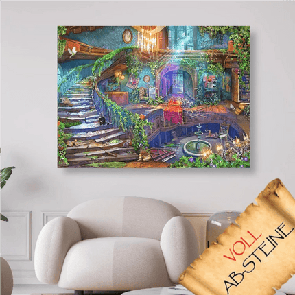Altes verlassenes Haus - Voll AB 5D DIY Diamond Painting
