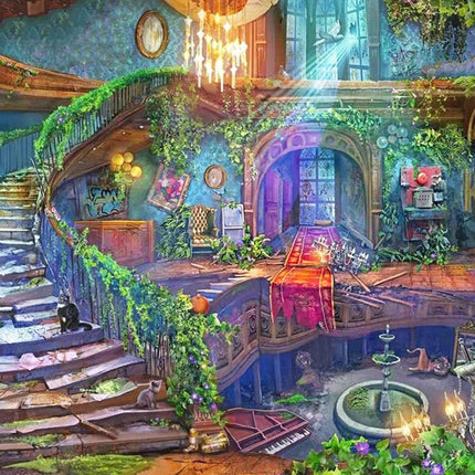 Altes verlassenes Haus - Voll AB 5D DIY Diamond Painting