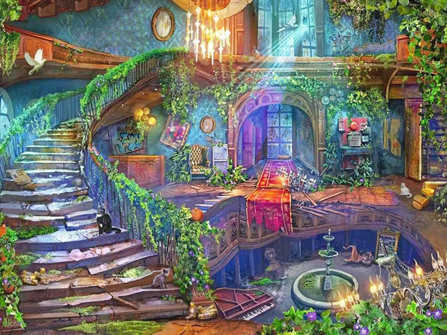 Altes verlassenes Haus - Voll AB 5D DIY Diamond Painting