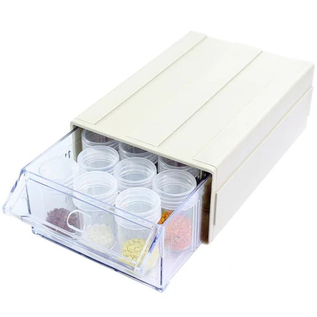 Aufbewahrungsbox erweiterbar mit 22 runden Dosen - Diamond Painting