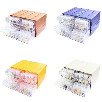 Aufbewahrungsbox erweiterbar mit 22 runden Dosen - Diamond Painting