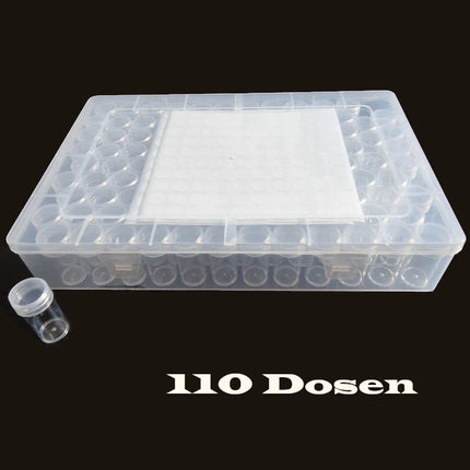 Aufbewahrungsbox mit 110 runden Dosen - Diamond Painting