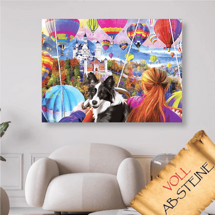Ausflug mit dem Ballon - Voll AB 5D DIY Diamond Painting