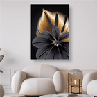 Blätter in Gold und Schwarz - 5D DIY Diamond Painting