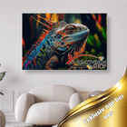 Blau Roter Leguan - 5D DIY Diamond Painting