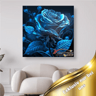 Blaue Rosenblüte - 5D DIY Diamond Painting