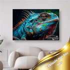Blauer Leguan - 5D DIY Diamond Painting