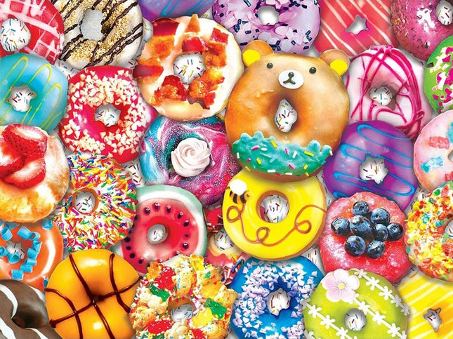 Bunte Donuts - Voll AB 5D DIY Diamond Painting