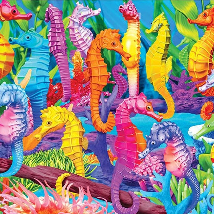 Bunte fröhliche Seepferdchen - Voll AB 5D DIY Diamond Painting