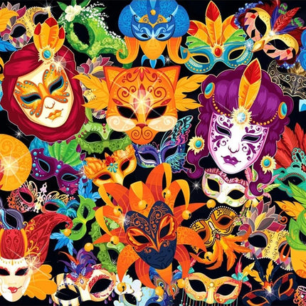 Bunte Masken - Voll AB 5D DIY Diamond Painting
