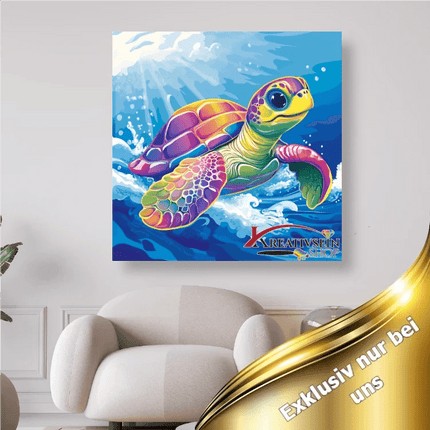 Bunte Schildkröte 1 - 5D DIY Diamond Painting