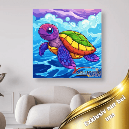 Bunte Schildkröte 2 - 5D DIY Diamond Painting