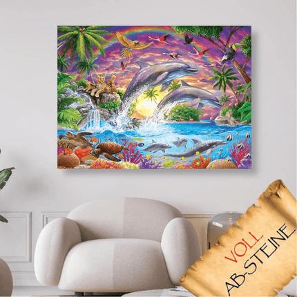 Bunte Tierwelt - Voll AB 5D DIY Diamond Painting