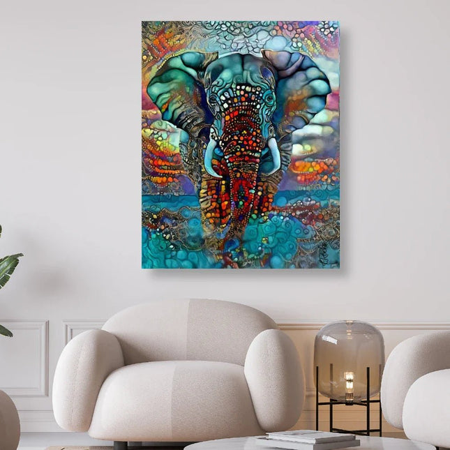 Bunter Elefant Abstrakt - 5D DIY Diamond Painting