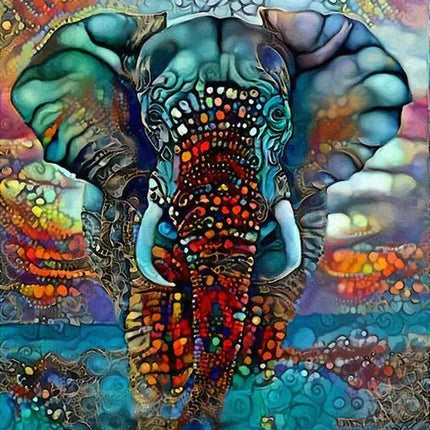 Bunter Elefant Abstrakt - 5D DIY Diamond Painting
