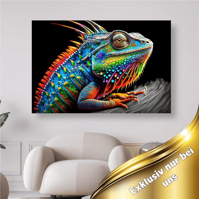 Bunter Leguan - 5D DIY Diamond Painting
