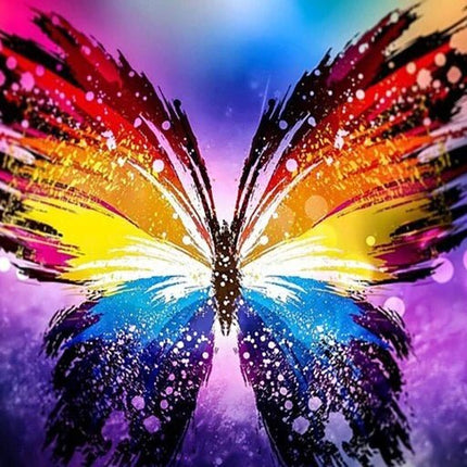 Bunter Schmetterling - Voll AB 5D DIY Diamond Painting