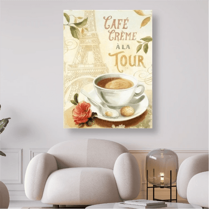 Café Creme a la Tour - 5D DIY Diamond Painting