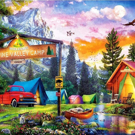 Camping mitten in der Natur - Voll AB 5D DIY Diamond Painting