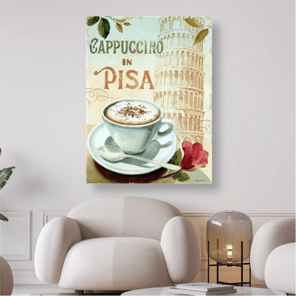 Cappuccino in Pisa - 5D DIY Diamond Painting