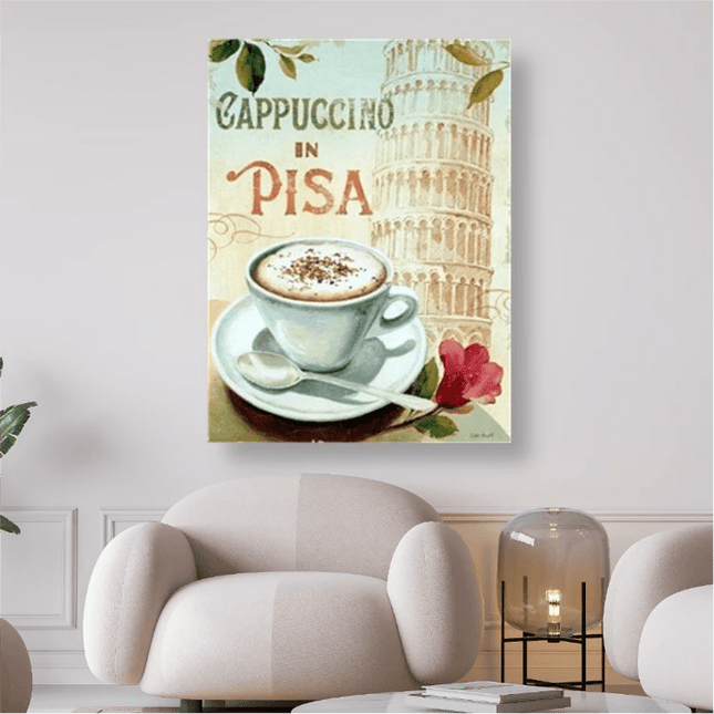 Cappuccino in Pisa - 5D DIY Diamond Painting