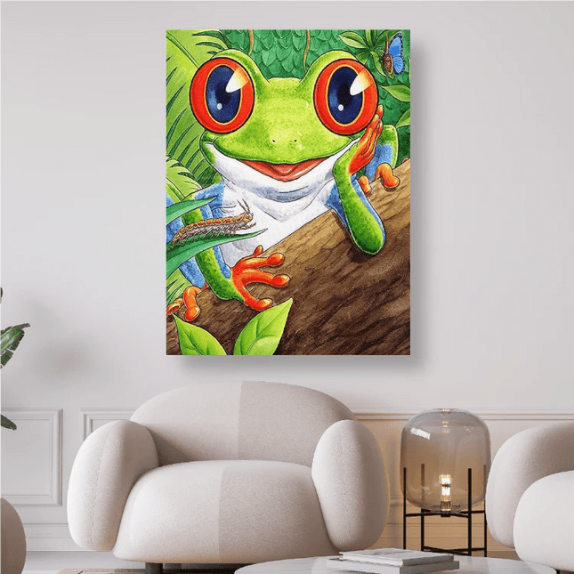 Comic Frosch - 5D DIY Diamond Painting