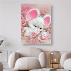 Comic kleine Mausfamilie - 5D DIY Diamond Painting