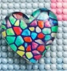 Cover Minder bunte Herzen - Diamond Painting
