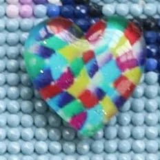 Cover Minder bunte Herzen - Diamond Painting