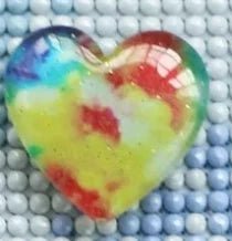 Cover Minder bunte Herzen - Diamond Painting