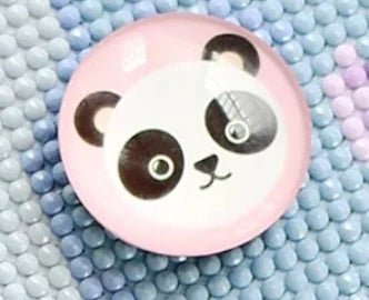 Cover Minder mit Tiergesichtern - Diamond Painting