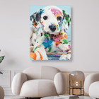 Dalmatiner Welpe bunt angemalt - 5D DIY Diamond Painting