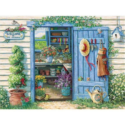 Das Gartenhaus Willkommen - 5D DIY Diamond Painting