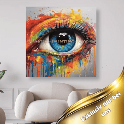 Das Regenbogenauge - 5D DIY Diamond Painting