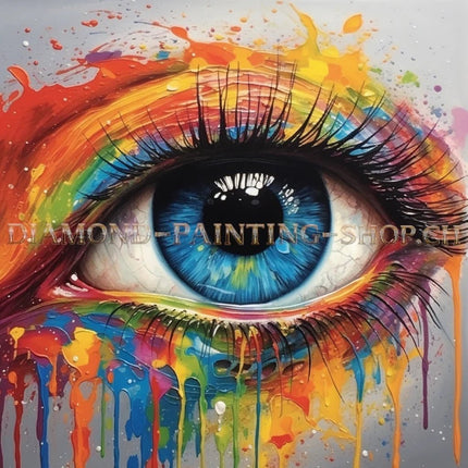 Das Regenbogenauge LA - 5D DIY Diamond Painting