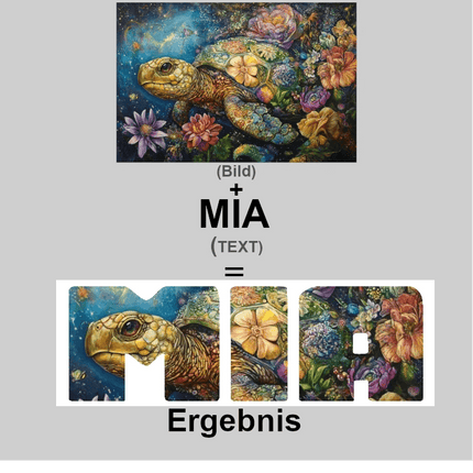 Dein eigener Name oder Schriftzug - 5D DIY Diamond Painting