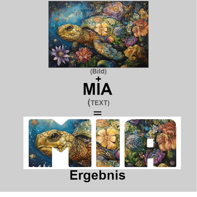 Dein eigener Name oder Schriftzug - 5D DIY Diamond Painting