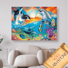Delfine im Meer - Voll AB 5D DIY Diamond Painting