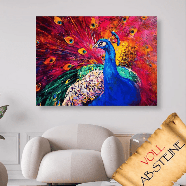 Der Pfau - Voll AB 5D DIY Diamond Painting