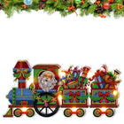 Der Weihnachtszug mit LED - Diamond Painting