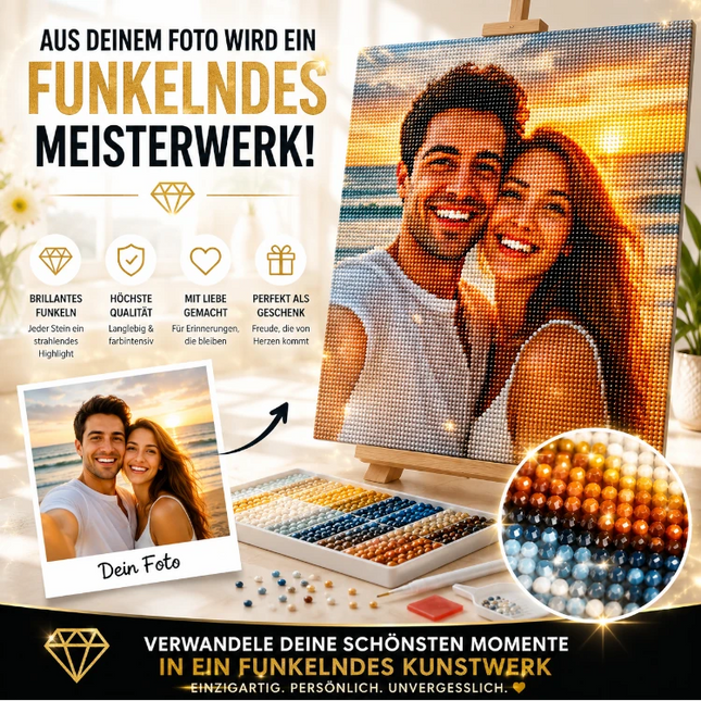 Diamond Painting eigenes Bild – Personalisiertes 5D Foto Motiv