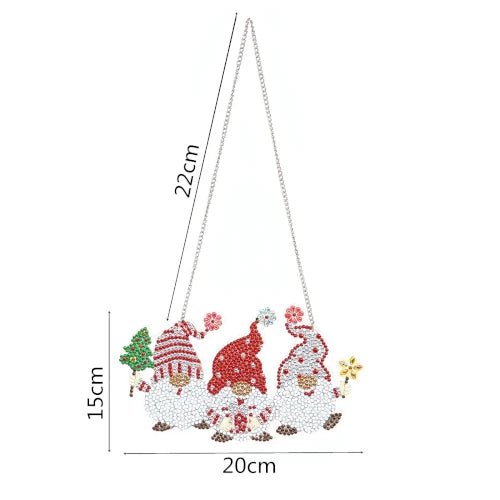 Die drei Wichtel Aufhänger - Diamond Painting